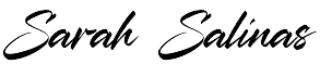 Signature of Sarah Salinas, creator of FloraLean